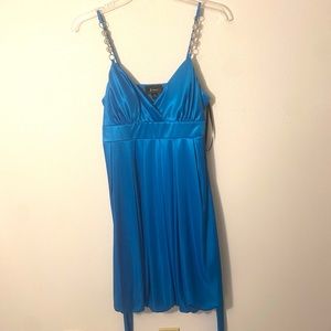 Byer California Turquoise juniors homecoming dress